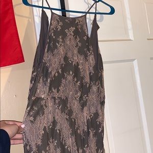 Grey and Pink Jumpsuit